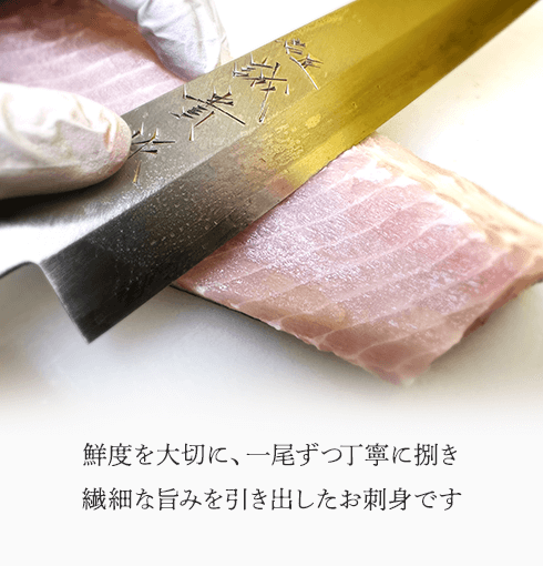 黒耀 蝶鮫のお刺身