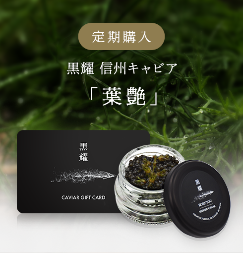 黒耀 信州キャビア 葉艶 (15g)　定期購入